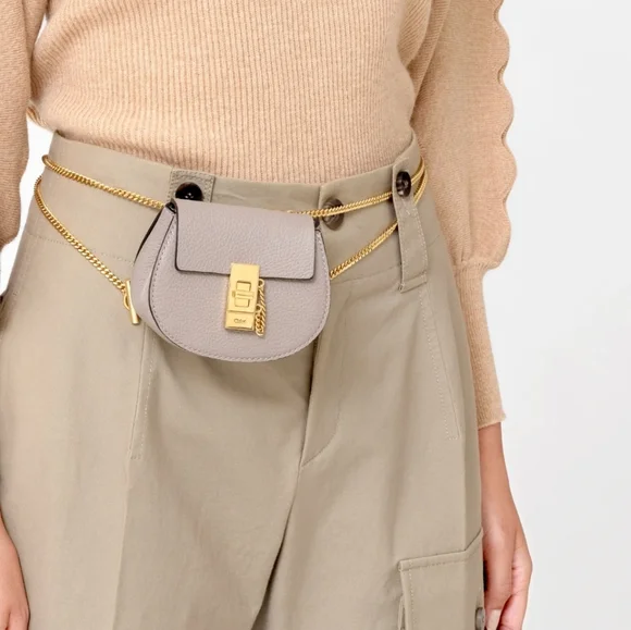 Chloe Drew Leather Crossbody Backpack Black - Picture 5 of 16